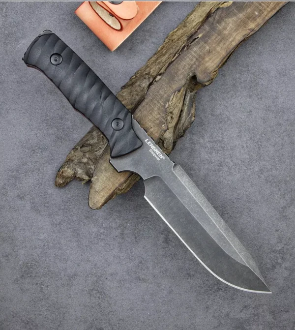 Cold Blade Ice Breaker Handmade Hunting Knife by HikingElements - Sleipner Steel.