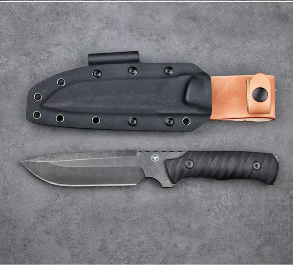 Cold Blade Ice Breaker Handmade Hunting Knife by HikingElements - Sleipner Steel.