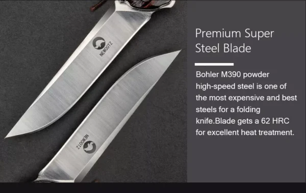 Bohler M390 Folding Pocket Knife with - HikingElements