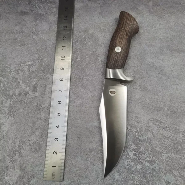 DC53 Steel Fixed Blade Tactical Knife with Linen Handle - HikingElements