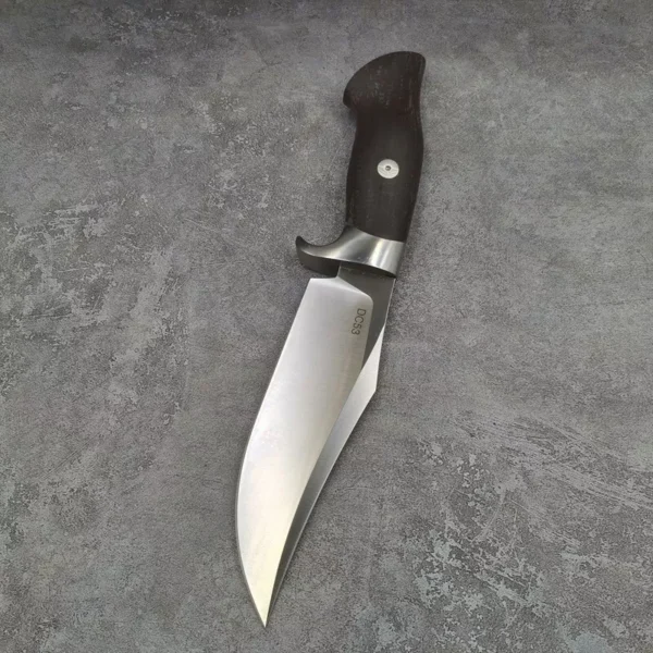 DC53 Steel Fixed Blade Tactical Knife with Linen Handle - HikingElements