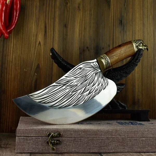 Handmade extra sharp Chinese kitchen chef knife by HikingElements