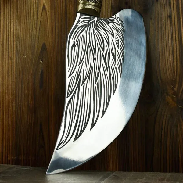 Handmade extra sharp Chinese kitchen chef knife by HikingElements