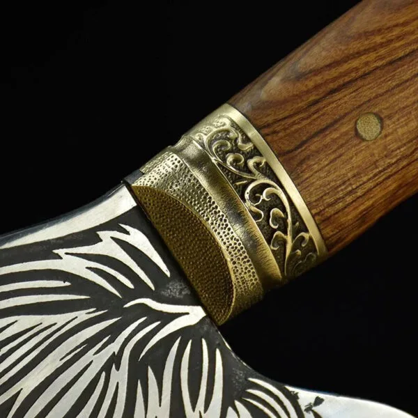 Handmade extra sharp Chinese kitchen chef knife by HikingElements