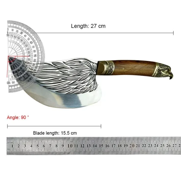 Handmade extra sharp Chinese kitchen chef knife by HikingElements