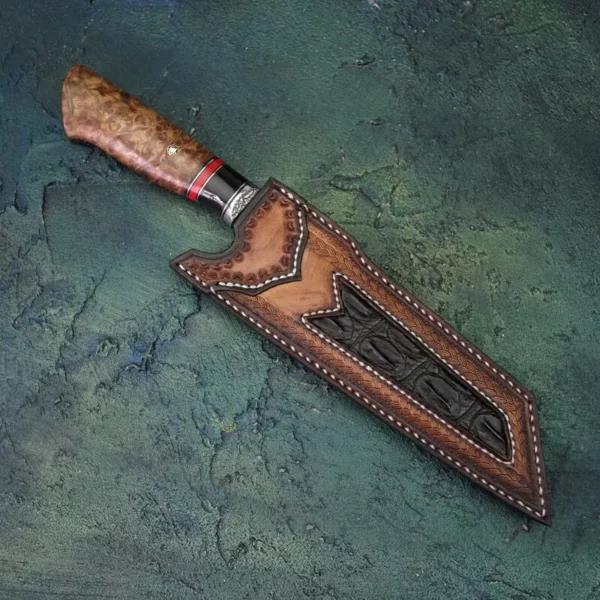 Japanese-style VG10 Damascus steel Santoku knife for chefs - HikingElements