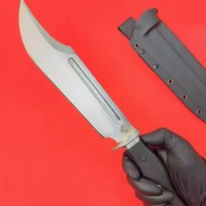 HikingElements 780 Wild Ox Tactical Knife - DC53 Steel Blade with G10 Handle and K-Sheath