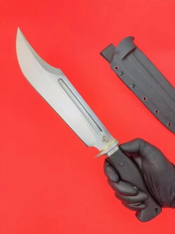 HikingElements 780 Wild Ox Tactical Knife - DC53 Steel Blade with G10 Handle and K-Sheath