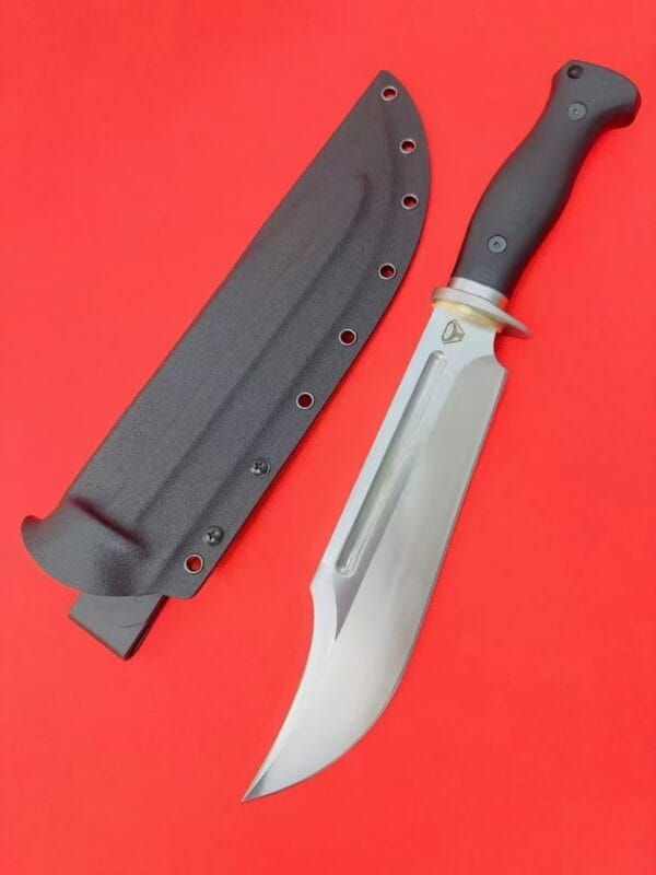 HikingElements 780 Wild Ox Tactical Knife - DC53 Steel Blade with G10 Handle and K-Sheath