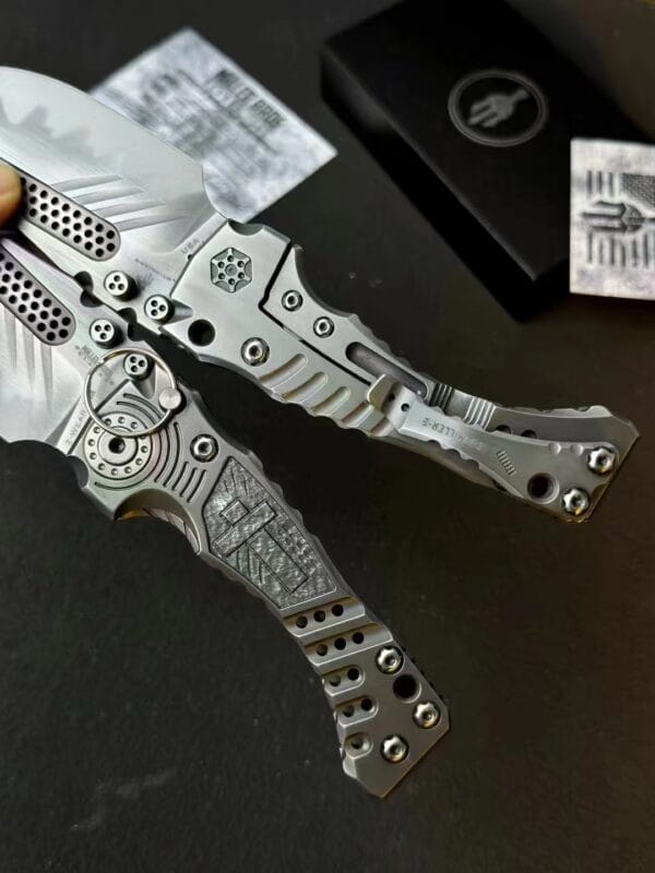 Z-Wear Powder Steel Folding Tactical Knife with TC4 Titanium - HikingElements