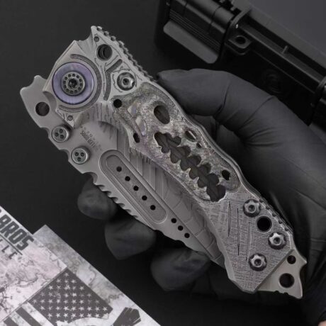 Miller T1 Heavy Tactical Folding Knife by HikingElements - Rugged Survival Tool.