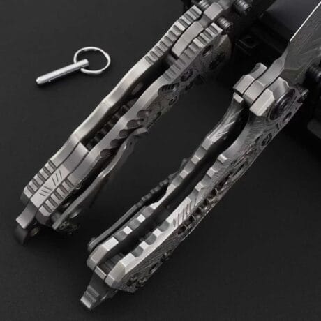 Miller T1 Heavy Tactical Folding Knife by HikingElements - Rugged Survival Tool.