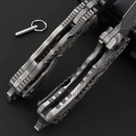 Miller T1 Heavy Tactical Folding Knife by HikingElements - Rugged Survival Tool.