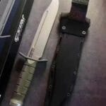 Cold Steel Leatherneck USMC Survival Knife Lynn Thompson Signed - HikingElements