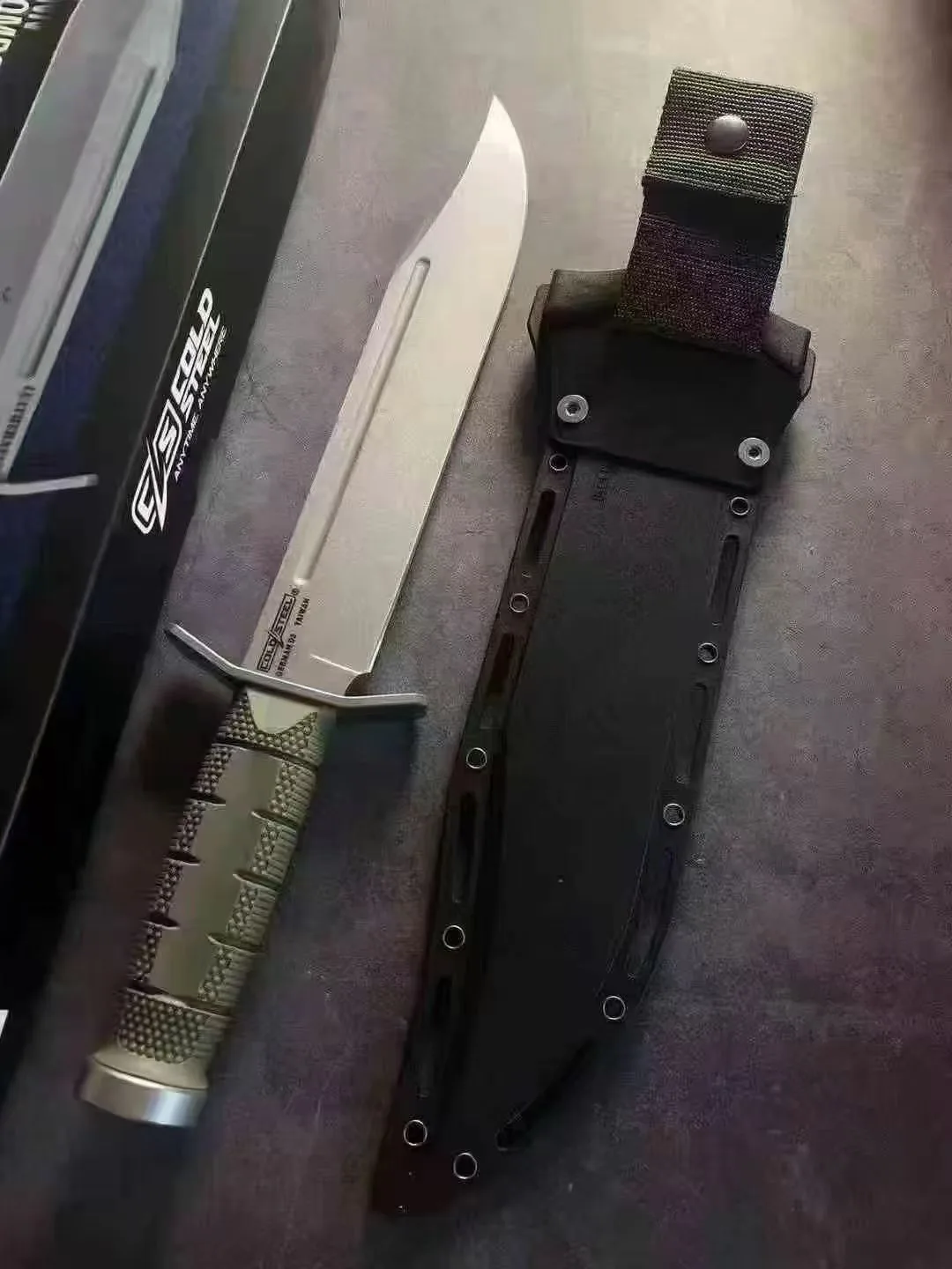 Cold Steel Leatherneck USMC Survival Knife Lynn Thompson Signed - HikingElements